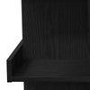 Black Oak Bar Table with Storage Rack, 100x50x101.5 cm