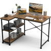 L-Shaped Corner Computer Desk Large PC Table Workstation with Storage Bookcase