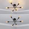 Modern Chandelier LED Lamp Black Frame Ceiling Light Living Room Pendant Lights