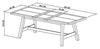 Camden Rustic Oak 4 - 6 Seater Dining Table - Grade A3 - Ref #1091