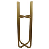 Metal Planter Stand Gold Iridescent Rainbow Plant Pot 62cm x 18cm Leaf Design UK