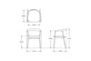 Swyft Dining Chair 01 Walnut - Oatmeal Fabric - Set of 2 RRP £399