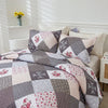 Boho Patchwork Bedspread Quilte Set Throw Rugs Bedding Double Size Pillowcases