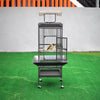 Medium Large Bird Cage Iron Birdcage Playtop Perch Stand Bottom Tray + 4 Roller