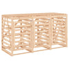 Triple Wheelie Bin Storage Solid Wood Pine M5S3