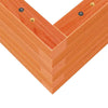 Garden Planter Wax Brown 70x40x23 Solid Wood Pine J4W7