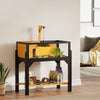 Wooden Tortoise House with Storage Shelf, Clear Observation Windows