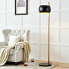 Tall Floor Lamp for Bedroom Living Room, Industrial Standing Lamp, Black Metal u