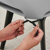 4Pcs Plastic Cushioned Chairs Accent Desk Chairs Home Restaurant Dining Chairs