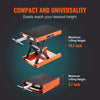 1100LBS Motorcycle Scissor Lift Jack with Wide Deck & Safety Pin