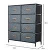 Panana Storage Dresser Organizer Unit,Chest of Drawers with 8 Fabric Bins