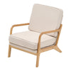 Occasional Wooden Frame Armchair Deep Button Padded Lounge Tub Chair Sofa Fabric