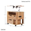 Luxuary Bedside Tables Nightstands Drawers Storage Room Kids Book Shelf Table