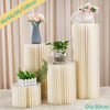 4X Round Plinth Cylinder Pedestal Wedding Cake Flower Display Stand 40/60/80/100