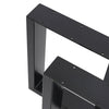 2x Industrial Box Shaped Table Legs Furniture Feet Stand Bench Desk Metal Base