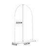 Wedding Party Three-door Arched Frame Flowers Balloon Column Base Backdrop Stand