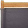 Folding Garden Chairs 6 pcs Anthracite Fabric and Solid Wood S2Z3