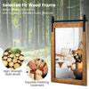 Rustic Wall Mounted Mirror Farmhouse Style Decorative Vanity Wall Mirror