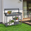 Outdoor Wooden Potting Table Garden Bench Workstation Storage Shelves NEW UK