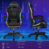 Gaming Chair with RGB LED illuminat Ergonomic Computer Chair Swivel Office Yrxqt