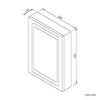 Illuminated LED Bathroom Mirror Cabinet With Shaver Socket Demister Wall Mounted