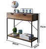 Console Table 2 Drawer Wooden Shelf Hallway Storage Side Furniture Bedroom-514