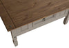 Corona Coffee Table Grey Wax 1 Drawer Solid Pine Living Room