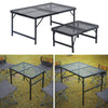 Folding Camping Table Trestle Picnic Party Catering BBQ 2ft 3ft Black Aluminum