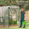 Polytunnel Greenhouse with Clear Cover, Walk-in Grow House, 3 x 2 x 2m