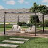 Garden Pergola Awning Gazebo Outdoor Canopy Furniture 13FT Barbecue Shelter