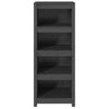 GuyAna Book Cabinet Grey 50x35x125.5 Solid Wood Pine,wooden bookcase free M3E4