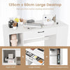 Artwork Sewing Workstation Counter Height Sewing Table With 14 Open Compartments