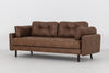 Swyft Model 04 3 Seat Sofa Bed - Chestnut Faux Leather RRP £2069