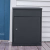 Parcel Delivery Drop Box Galvanized Steel Lockable Outdoor Storage Mail Post Box