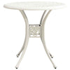 3 Piece Bistro Set Cast Aluminium White