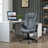 High Back Home Office Chair Computer Desk Chair w/ Arms Swivel Wheels Dark Grey
