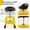 Rolling Mechanic Stool Height Adjustable Workshop Creeper Seat 150 KG Capacity