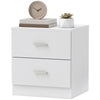 Bedside Table with 2 Drawers, Nightstand, Cabinet Drawers Side Storage Unit
