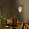 Outdoor Garden Paddington Station Wall Clock Double Sided Hanging Bracket Clock