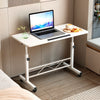 Overbed Bedside Desk Rolling PC Laptop Stand Tilting Table with Wheel Adjustable