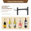 Wall Mounted Wine Storage Rack Kitchen Hanging Wine Display Rack for 9 Bottles