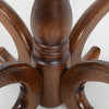 Solid Wood Coat Stand Heavy Duty Freestanding Hallway Coat Rack Tree w/ 8 Hooks