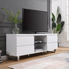 Sydney High Gloss TV Stand in White with 4 Drawers