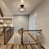 Modern Crystal Ceiling Light Fixture Mini Semi Flush Mount Chandelier Hallway UK