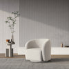 Modern Teddy Fabric Accent Armchair Cuddle Chair Swivel Plush Soft Lounge Chair