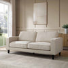 Dusk Soho Beige Linen Look 3 Seater Sofa RRP £899