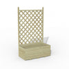 Wooden Garden Planter Diamond Trellis Patio Lattice Flower Box (0.8m x 0.4m)