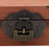 Retro Wood Treasure Box Chest Trunk Jewelry Gift Storage Case with Metal Lock UK