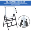 2X SAW HORSE TRESTLE PAIR STEEL FOLDING NON SLIP SAW FOLDABLE CARPENTER BUILDER