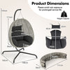Heavy-duty Hanging Egg Basket Seat with Soft Thick Cushion without Stand